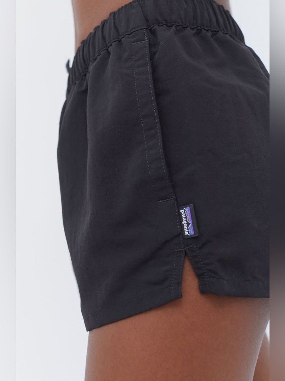 Patagonia Black Barely Baggies 2.5” Elastic-Waist Athletic Shorts